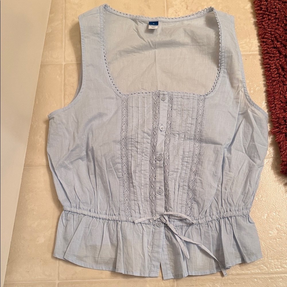 Light Blue Sleeveless Top